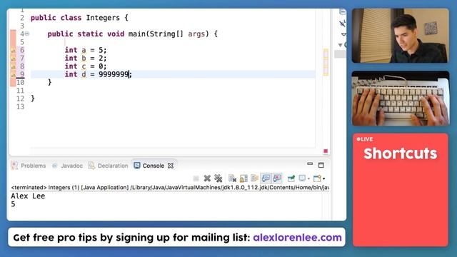 Java Int Variables #7 смотреть онлайн