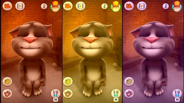 Talking Tom Cat Colors Reaction Compilation HD смотреть онлайн