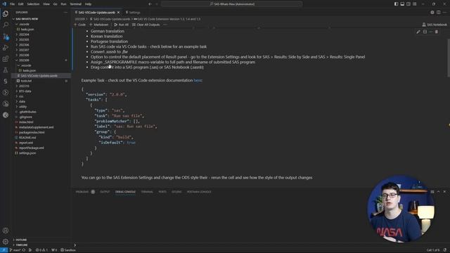 SAS VS Code Extension | Version Update 1.3 - 1.5 смотреть онлайн