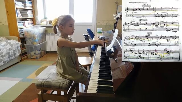 Ярослава Лемешкина, 5 лет. И.С.Бах, Маленькая прелюдия ре минор. смотреть онлайн