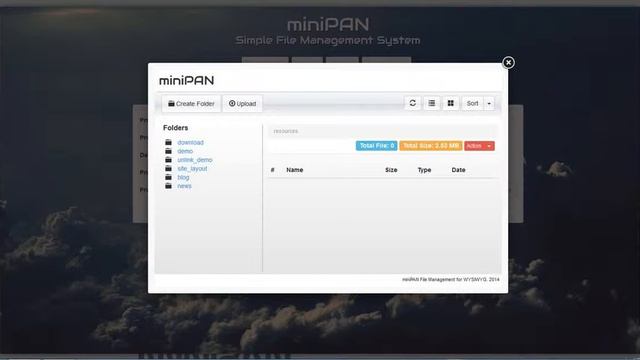 Free Download miniPAN PHP File Management System смотреть онлайн
