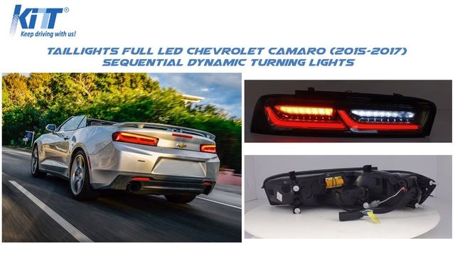 Taillights Full LED Chevrolet Camaro (2015-2017) Sequential Dynamic Turning Lights by KiTT смотреть онлайн