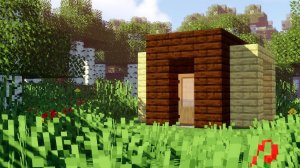 СТАРТОВЫЙ ДОМ ИЗ ДЕРЕВА В МАЙНКРАФТЕ!