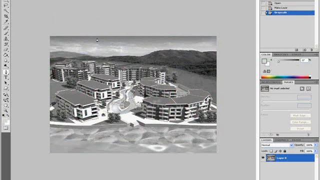 Photoshop CS4 Extended Tutorial Color To Gray Picture смотреть онлайн