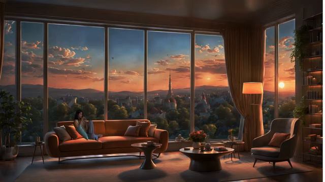 Lofi Lady in the sofa смотреть онлайн
