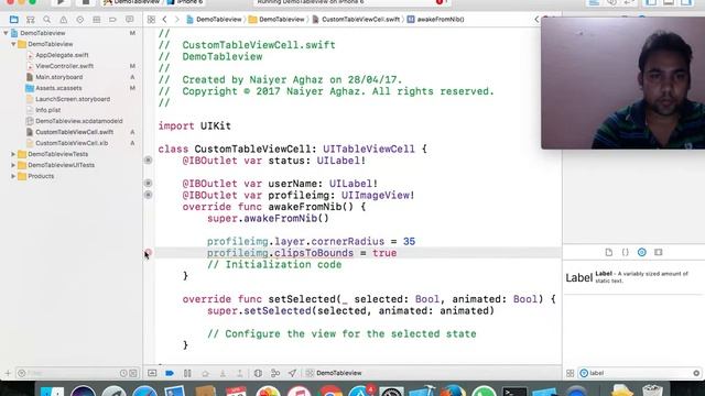 UICustom table view cell in swift 3.0 _ep3 смотреть онлайн