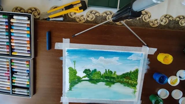 рисую природу гуашью смотреть онлайн
