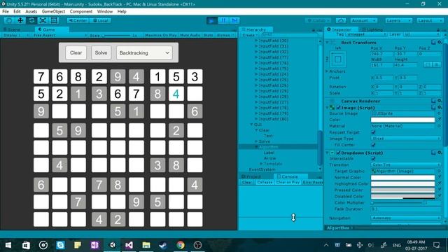 Sudoku Backtracking Algorithm смотреть онлайн