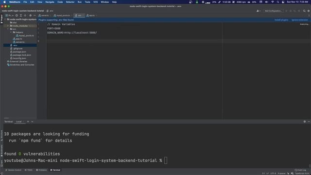 User Login w/ Node: Part 10 (Node Pt. 3) - MySQL Setup - UIKit Swift 5 Xcode смотреть онлайн