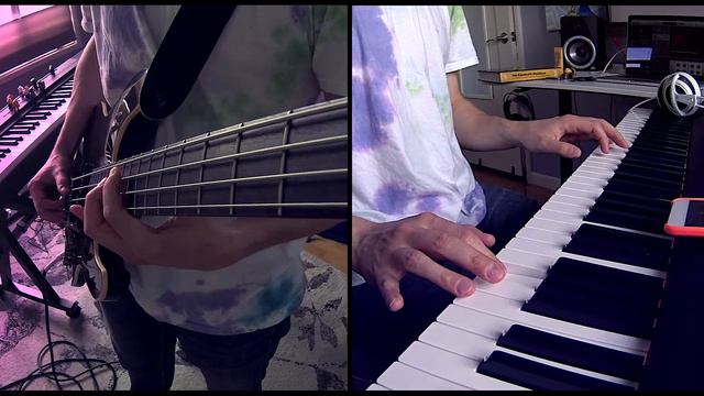 Adventure Time: Everything Stays (bass + piano cover) смотреть онлайн
