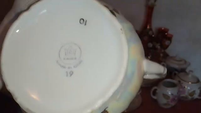 Чайный сервиз Мадонна ГДР.Восточный сервиз Песочное.