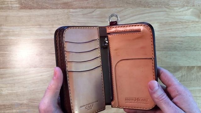 Iron Heart - Medium Shell Cordovan Wallet - Oxblood - IHG-02 смотреть онлайн