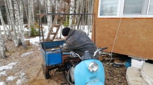 Компьютер вместо зажигания! Мотороллер муравей работает от компьютера. часть 1