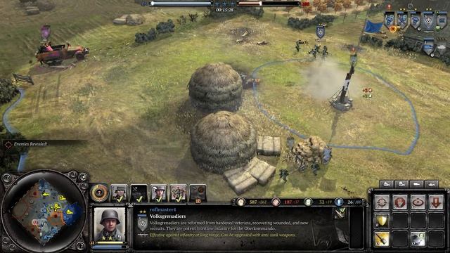 Company Of Heroes 2 : The Western Front Armies 2v2 Multiplayer Gameplay - Strumtiger Baptism смотреть онлайн