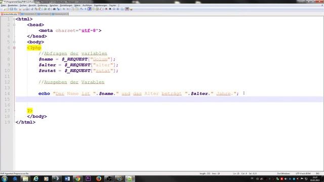HTML & PHP - Tutorial | Formulare auslesen | Teil 7/? смотреть онлайн