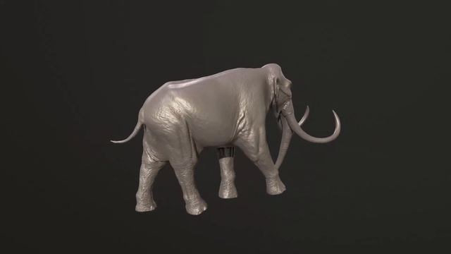 Columbian mammoth 3D print model смотреть онлайн