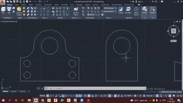 Autocad 2022 3D Tutorial for beginners | Autocad 3D tutorial| autocad 3d how to create drawing смотреть онлайн