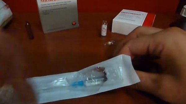 Мексидол и Мильгамма внутримышечный укол