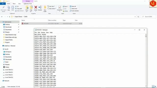 Import Points in Autocad With SCR Data File. | How to Create SCR Data File | смотреть онлайн