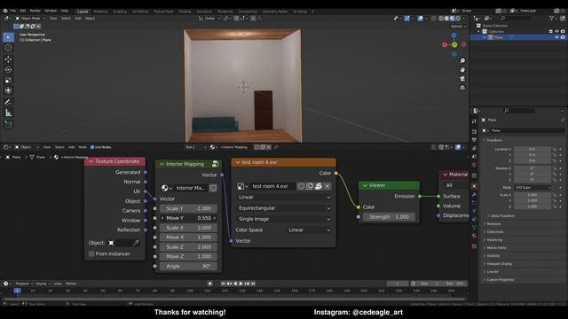 Blender FREE interior mapping shader (fake rooms) смотреть онлайн