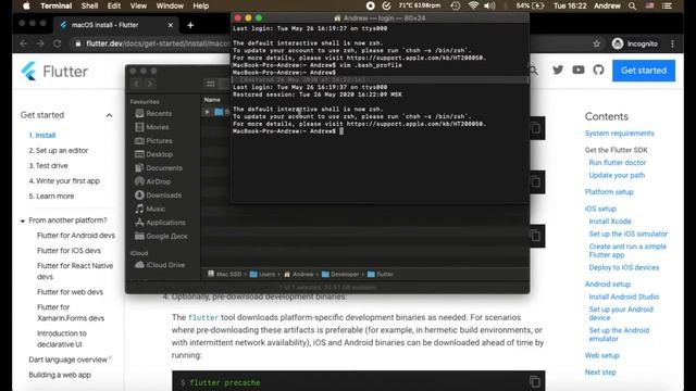 Установка и настройка Flutter, Android Studio и xCode на Mac OSx смотреть онлайн