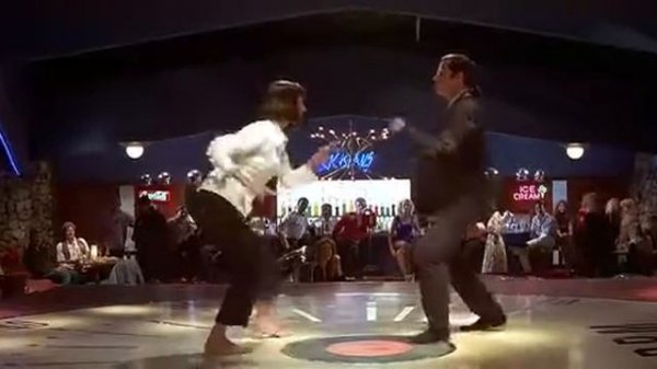 Ума Турман и Джон Траволта танец! Rus