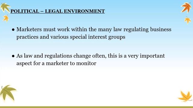 Marketing Management Environment- internal and external factors of marketing environment (PESTEL) смотреть онлайн