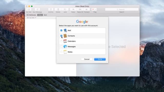 OS X El Capitan настройка почты смотреть онлайн