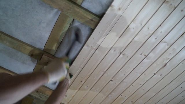 Монтаж вагонки на потолок смотреть онлайн