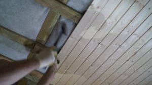 Монтаж вагонки на потолок