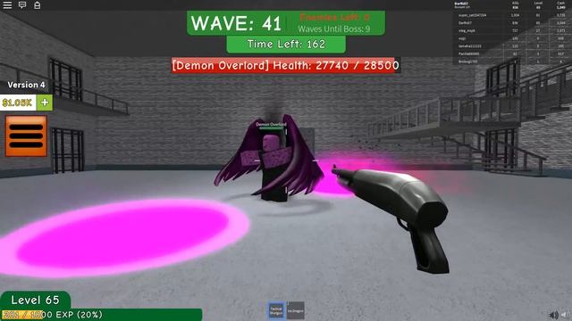 КУЧА МОНСТРОВ РОБЛОКС Отстреливаемся от Зомби и Сложный Босс ДЕМОН Roblox Zombie Attack смотреть онлайн