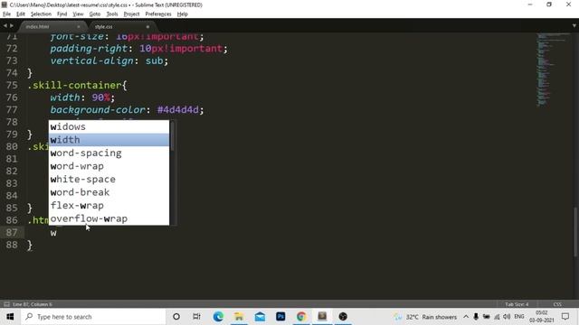How to create the Resume CV design using HTML and CSS -- Resume Design -- CV Design смотреть онлайн