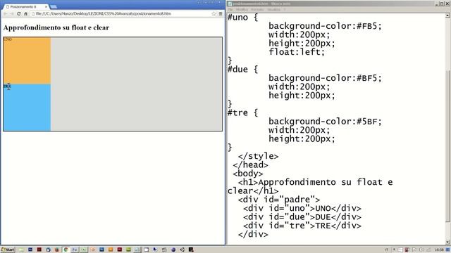 CSS3 Avanzato - 3.7 - Approfondimento su float e clear смотреть онлайн
