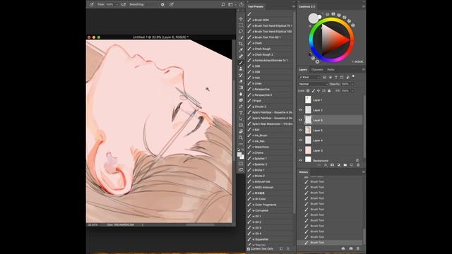 Ilya Kuvshinov "spiral" Digital Painting Time-Lapse смотреть онлайн