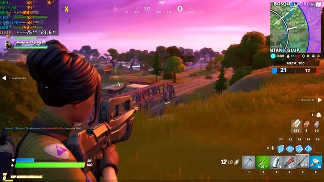 FX 8320 + RX 570 Fortnite [REVIEW]