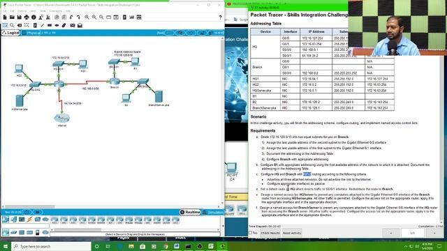 Lab 7.4.1.2 Packet Tracer - Skills Integration Challenge - Professor Munshi Shams (CCNA 2) смотреть онлайн