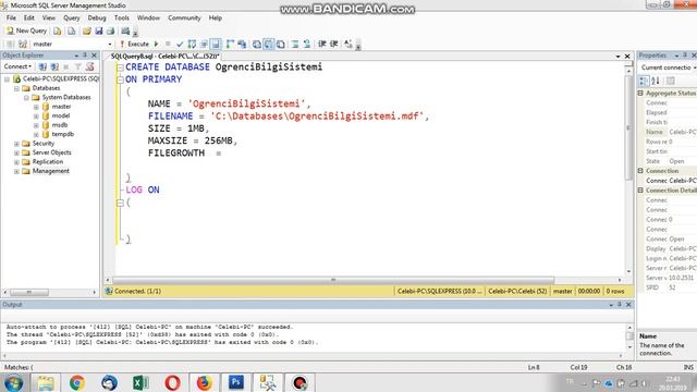 T-SQL ile Veritabanı Oluşturma смотреть онлайн