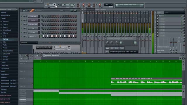 black eyed peas - the time (dirty bit) FL studio 9 remake TUTORIAL смотреть онлайн