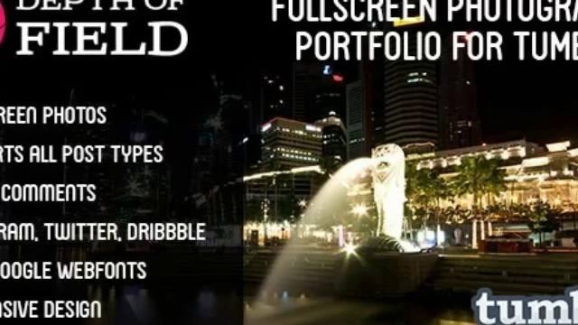 Depth of Field - Fullscreen Photography Portfolio смотреть онлайн