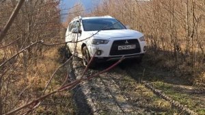 mitsubishi outlander xl на бездорожье off road