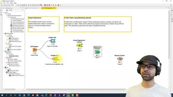 No Code Visual Machine Learning Regression | KNIME
