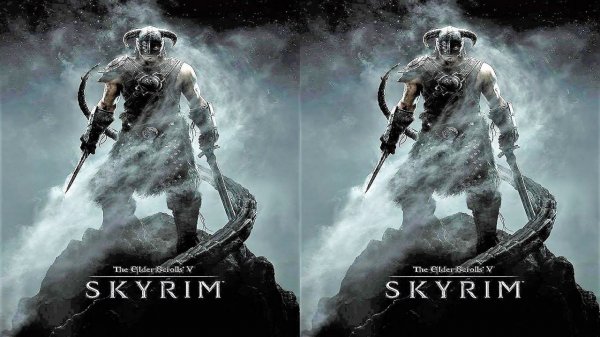 Skyrim 3D video SBS  VR box google cardboard 2
