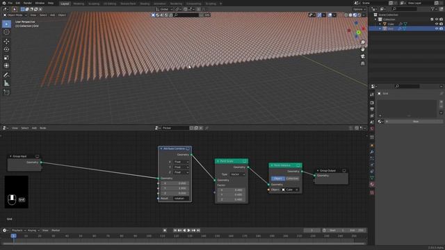 Attribute Sample Texture node and geometry nodes in Blender 3D (tutorial) смотреть онлайн