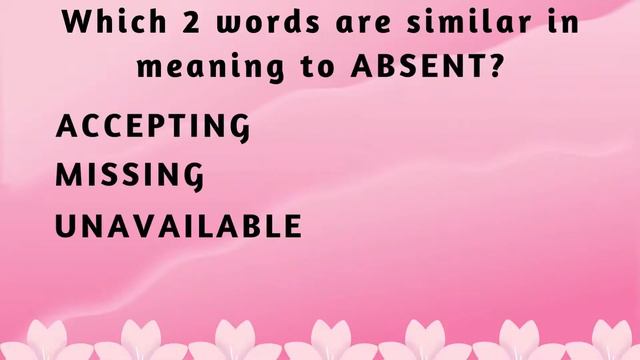 ENGLISH VOCABULARY QUIZ | SYNONYMS | PRE-INTERMEDIATE LEVEL смотреть онлайн