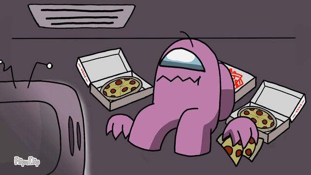 Eating pizza meme (Among us Animation)@Rodamrix смотреть онлайн