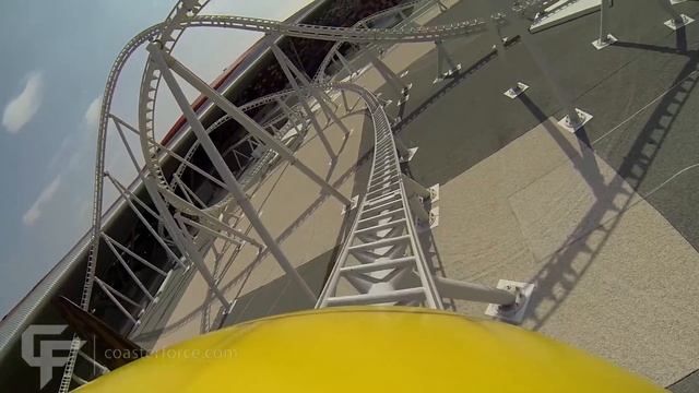 Flying Aces front seat on-ride HD POV 60fps Ferrari World Abu Dhabi смотреть онлайн