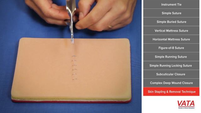 Skin Stapling and Removal Technique - Learn Suture Techniques - VATA смотреть онлайн