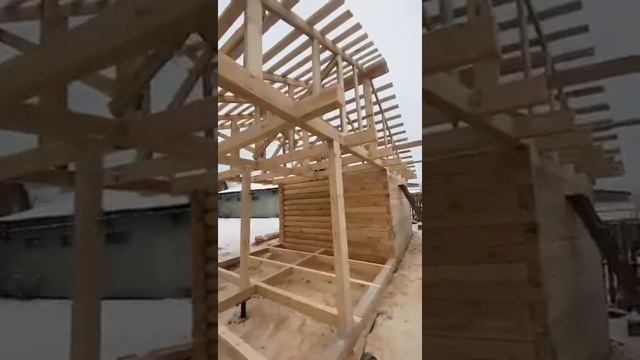 Пристрой к бревенчатой бане смотреть онлайн