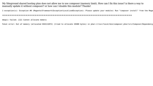 magento 2 extension composer update error - Please update your modules: Run "composer install"... смотреть онлайн