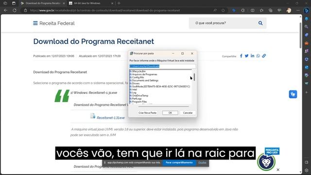 Como Resolver Erro na Instalação do Receitanet na Máquina Virtual Java смотреть онлайн